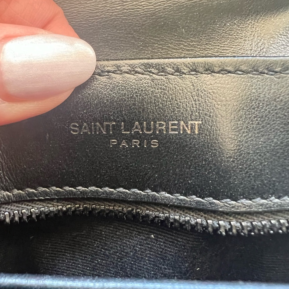 YSL Monogram Flap Lou Lou Toy Bag Black - Picture 10 of 17